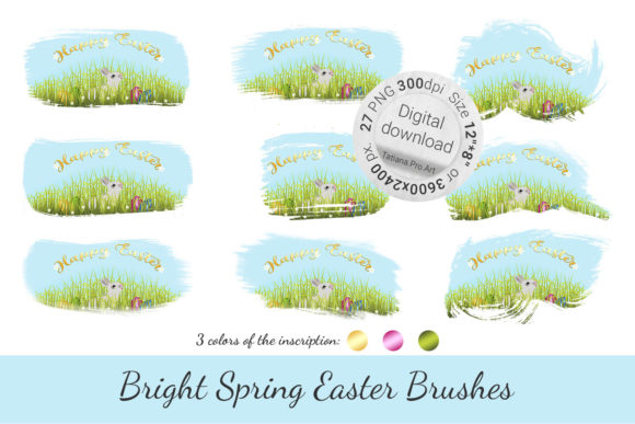 Bright Spring Easter Brushes: Elevating Your Sublimation Designs with Precision