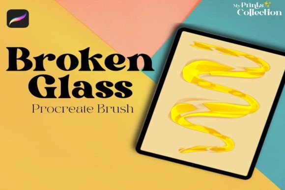 Broken Glass Single Procreate Brush