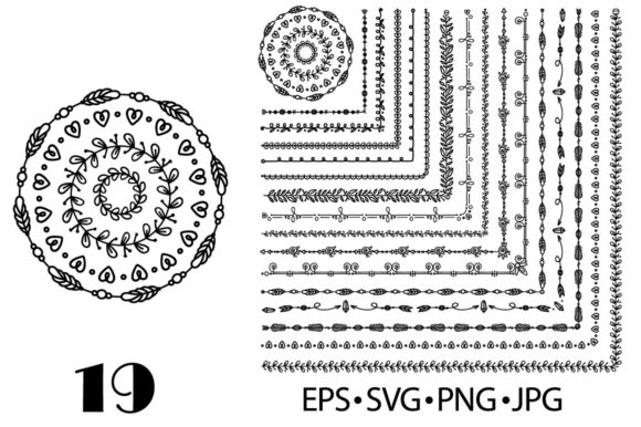 Decorative Brushes with Corner Tiles