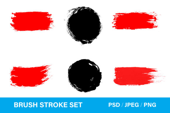 Elevate Your Designs with a Versatile Brush Stroke Set and Grunge Stroke Set