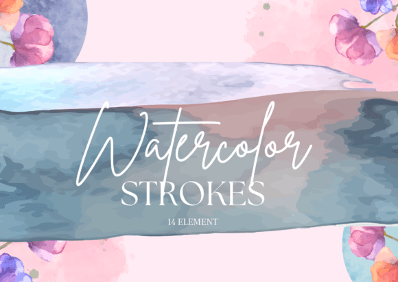 Enhancing Digital Design with High-Quality Watercolor Brush Strokes and SVG PNG Clipart