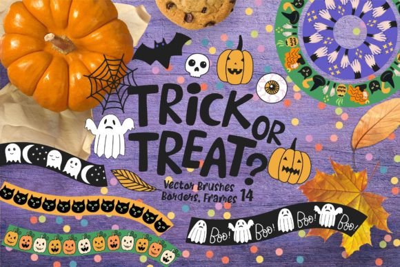 Evaluating Trick or Treat Brushes and Frames for Halloween Design Projects