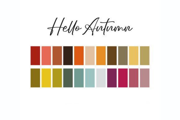Hello Autumn Palette: A Practical Guide to the 22-Swatch Procreate Collection