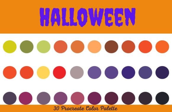 Mastering Atmospheric Digital Art with the Procreate Color Palette - Halloween