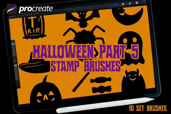 Mastering Halloween Part Stamp Brush 5 for Professional Digital Designs