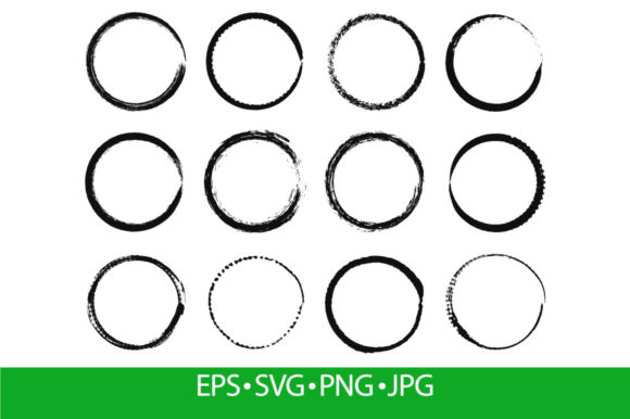 Mastering Visual Impact: A Guide to Grunge Circle Frames and Black Ink Brush Designs