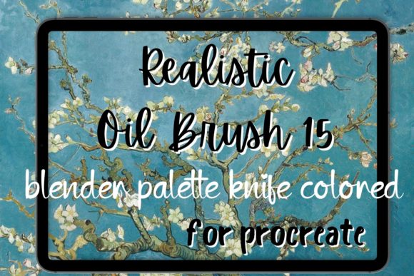 Procreate Oil Brush 15 Palette Knife Col