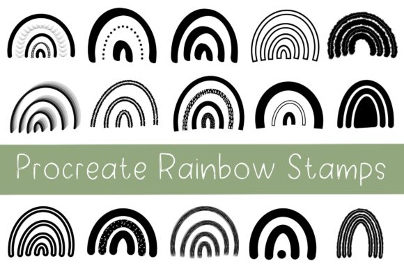 Procreate Rainbow Stamps: 15 Styles to Pop