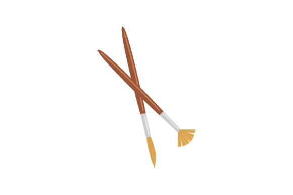 Soft Brushes & Art Supplies Vector
