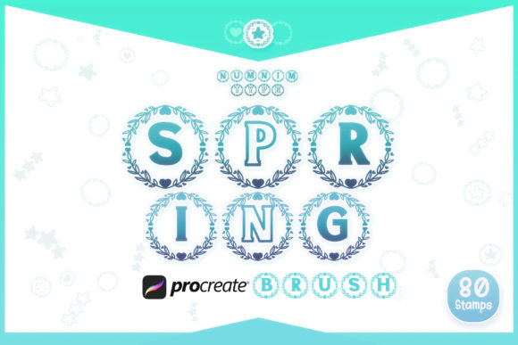 Transforming Digital Lettering with the Procreate Brush Spring Wreath Alphabet
