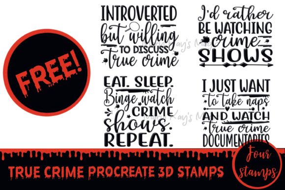 Unwinding with Mystery: A Guide to Using Free True Crime 3D Stamps in Procreate