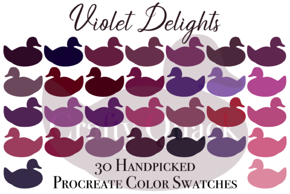 Violet Delights Procreate Swatches Guide
