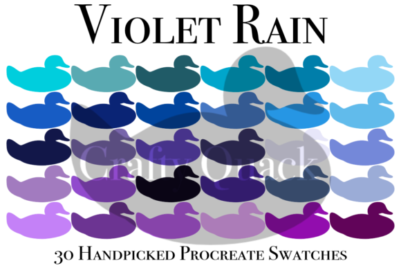 Violet Rain Procreate Swatches Palette Guide